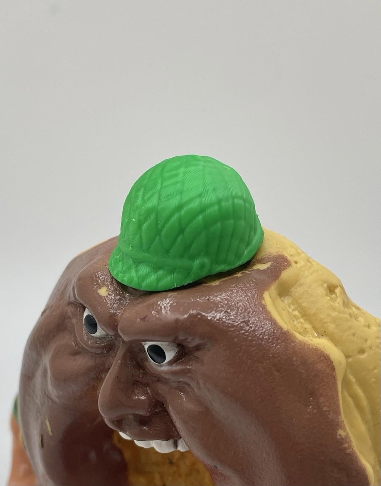 Vintage Mattel Food Fighters 1988 Kitchen Commando Helmet & Backpack REPRO part