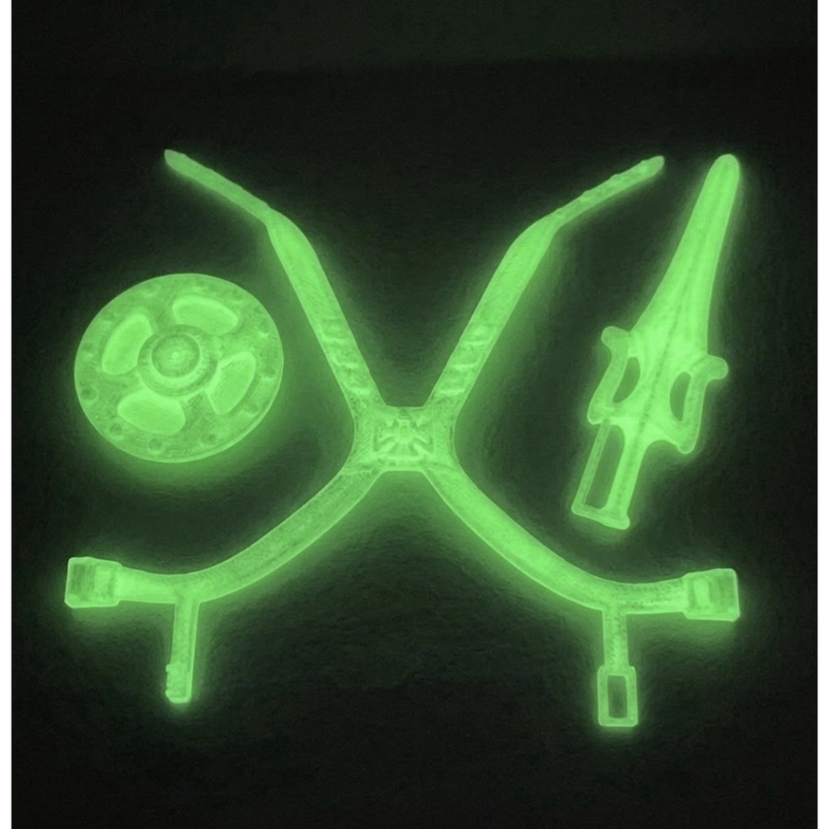 Vintage REPRO He Man Armor Set MOTU Masters of the Universe GLOW IN THE DARK