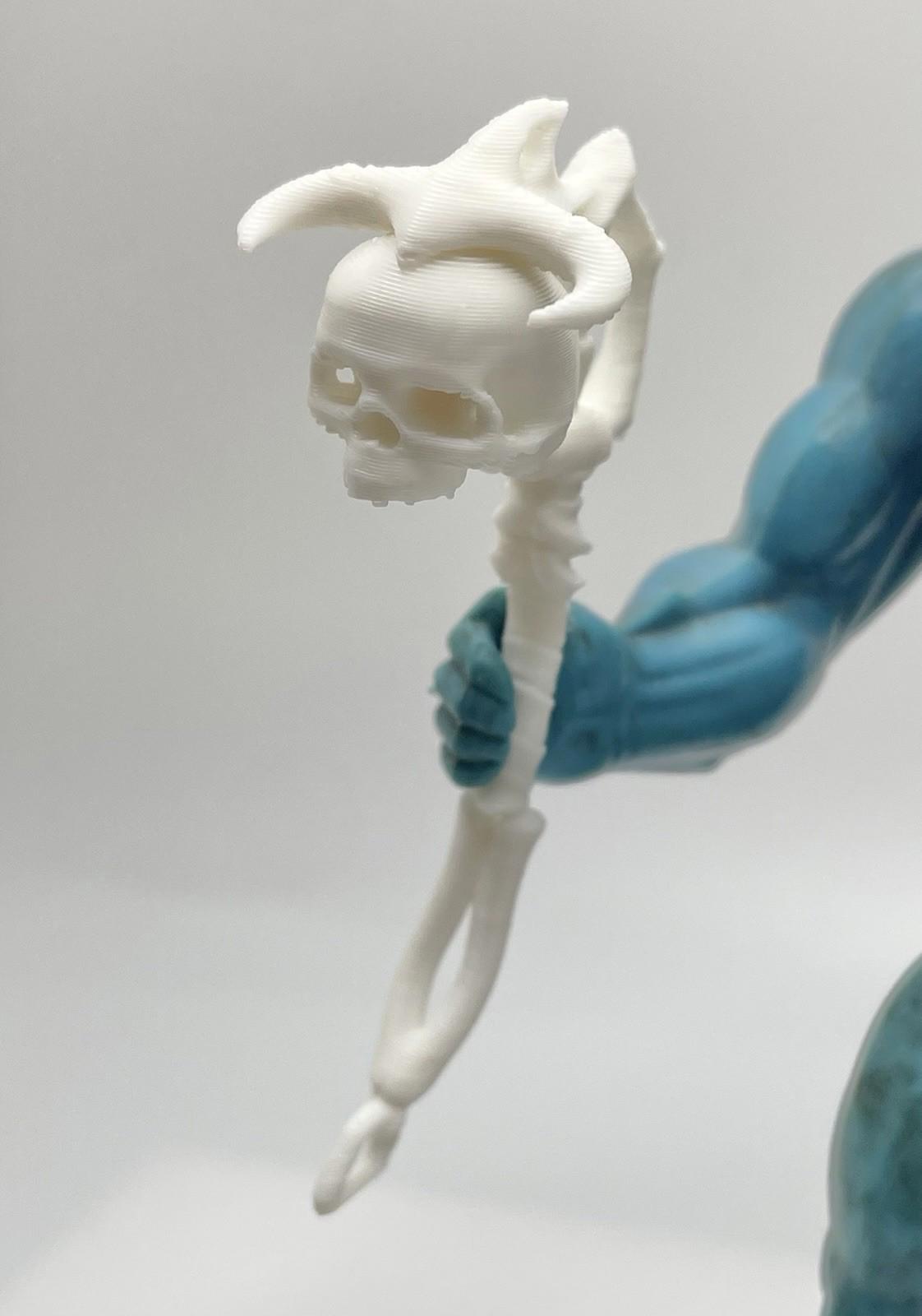 Reproduction Vypor Snake Priest Staff for Masters of the Universe, view 2