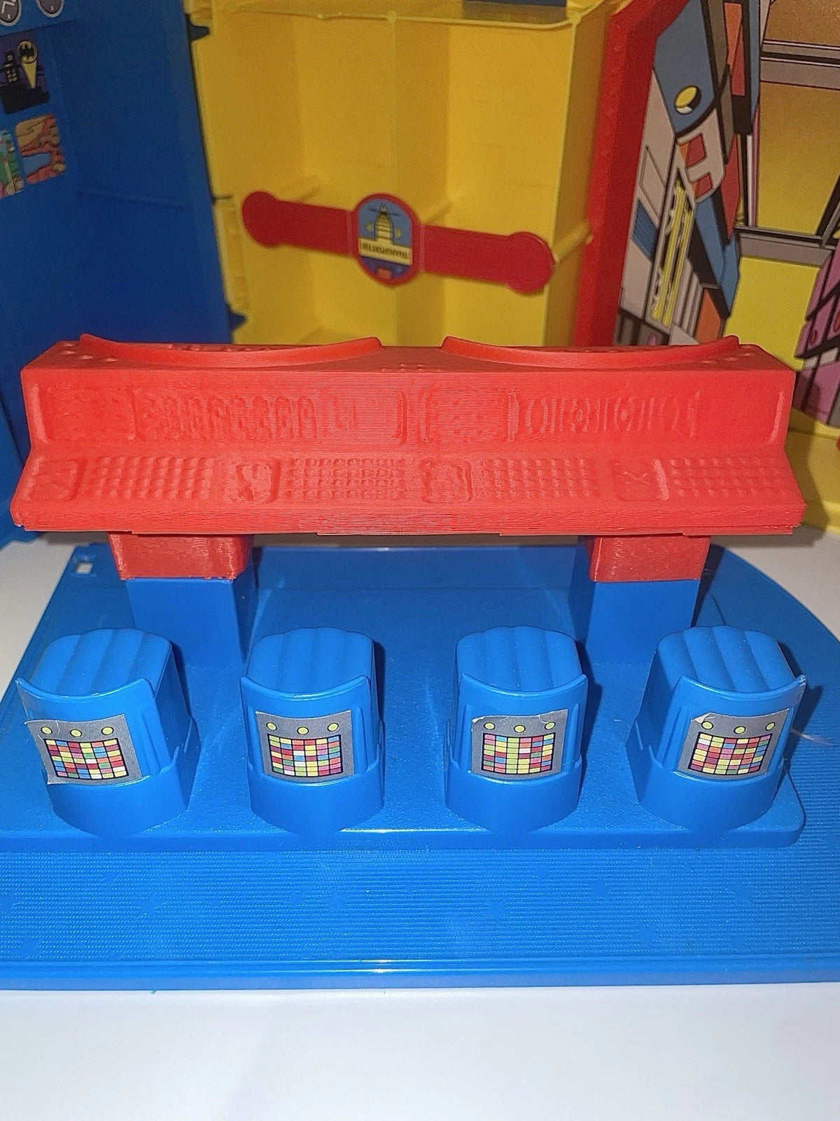 Kenner Super Powers Hall of Justice Playset Console Computer Repro Part 1984