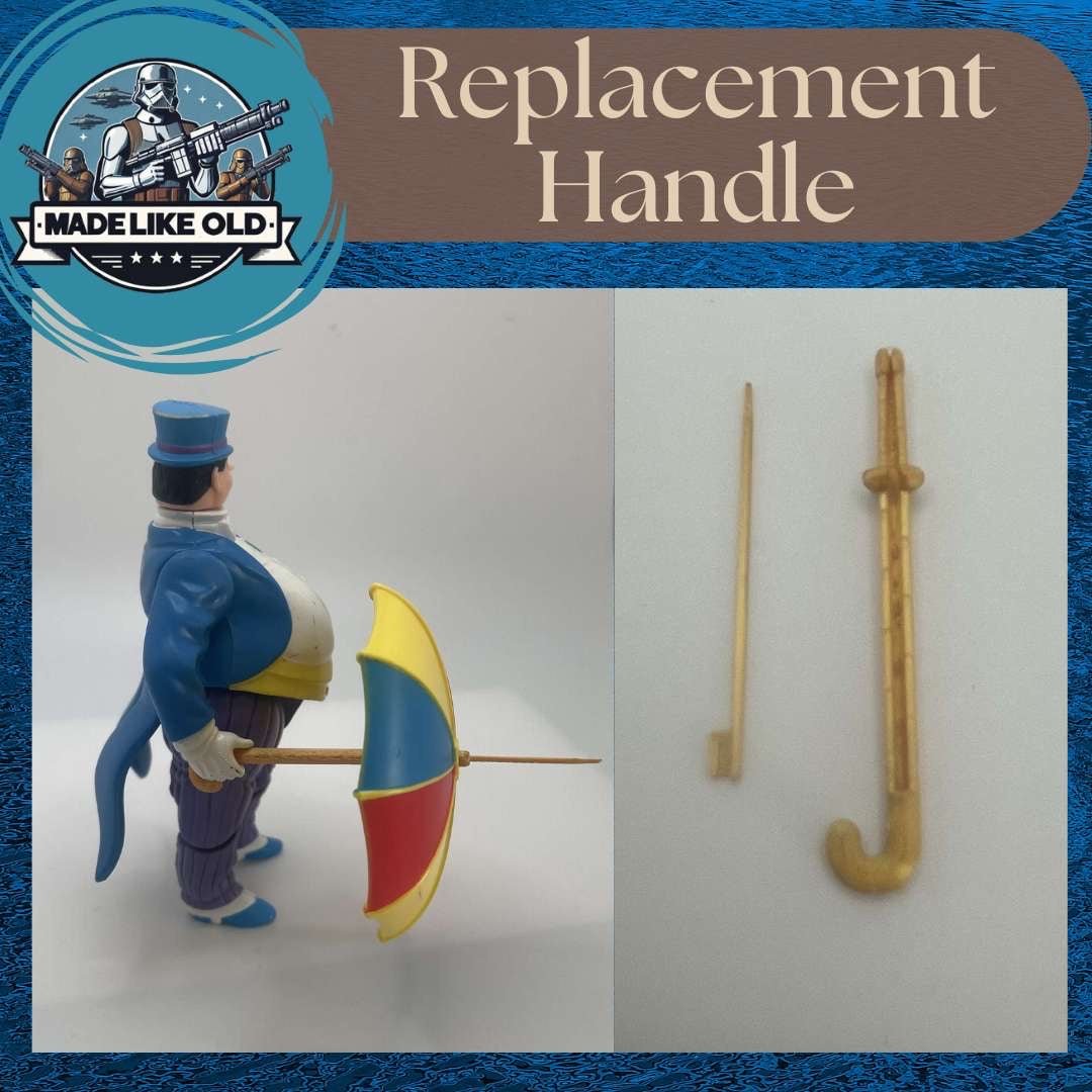 Vintage Kenner DC Super Powers Penguin Umbrella Handle 1984 Repro Part Batman - MadeLikeOld