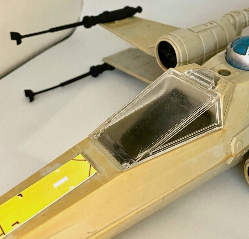 Vintage Star Wars Kenner X Wing Canopy & Laser Cannons Set Repro 1978 1995 - MadeLikeOld