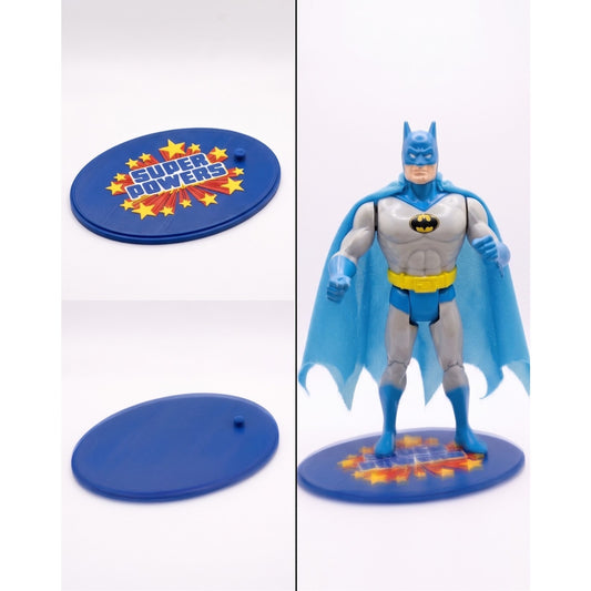 Figure display stand diorama base for DC Super Powers