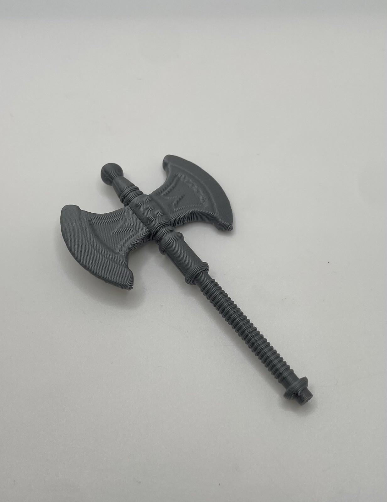 Vintage REPRO Battle Axe Weapon MOTU Masters of the Universe 1986