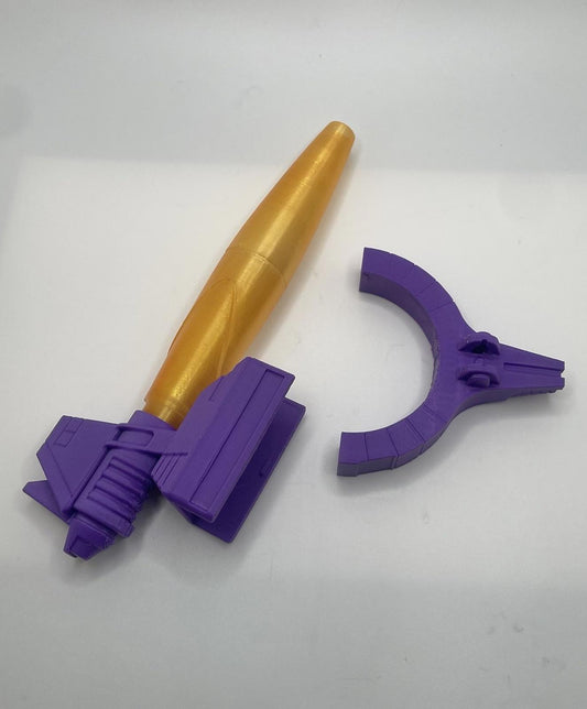 Vintage Transformers G1 Galvatron  REPRO Missile Cannon Gun Set Replacement Part