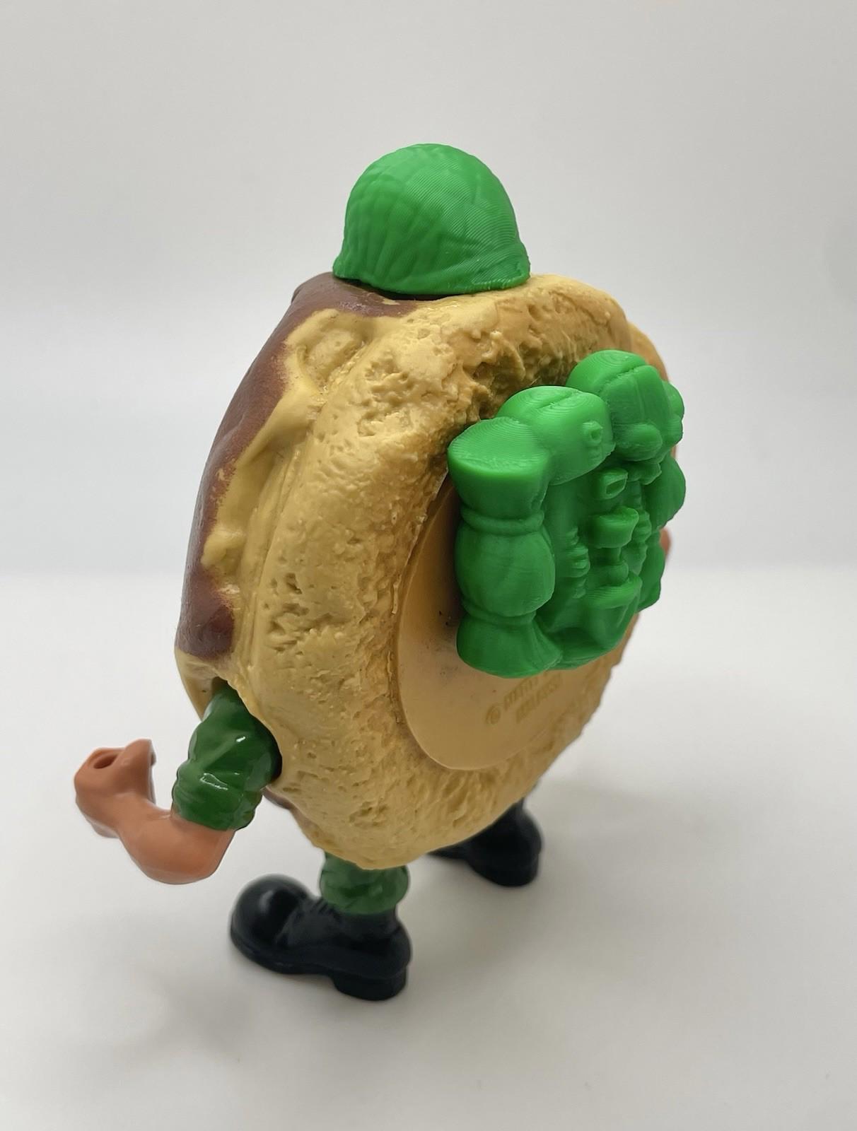 Vintage Mattel Food Fighters 1988 Kitchen Commando Helmet & Backpack REPRO part