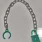 Vintage Masters of the Universe Dragon Blaster REPRO Padlock & Chain Cuffs MOTU
