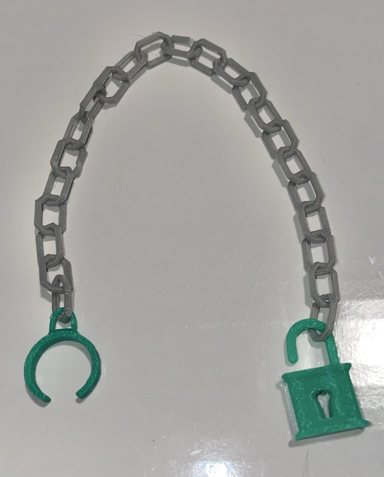 Vintage Masters of the Universe Dragon Blaster REPRO Padlock & Chain Cuffs MOTU