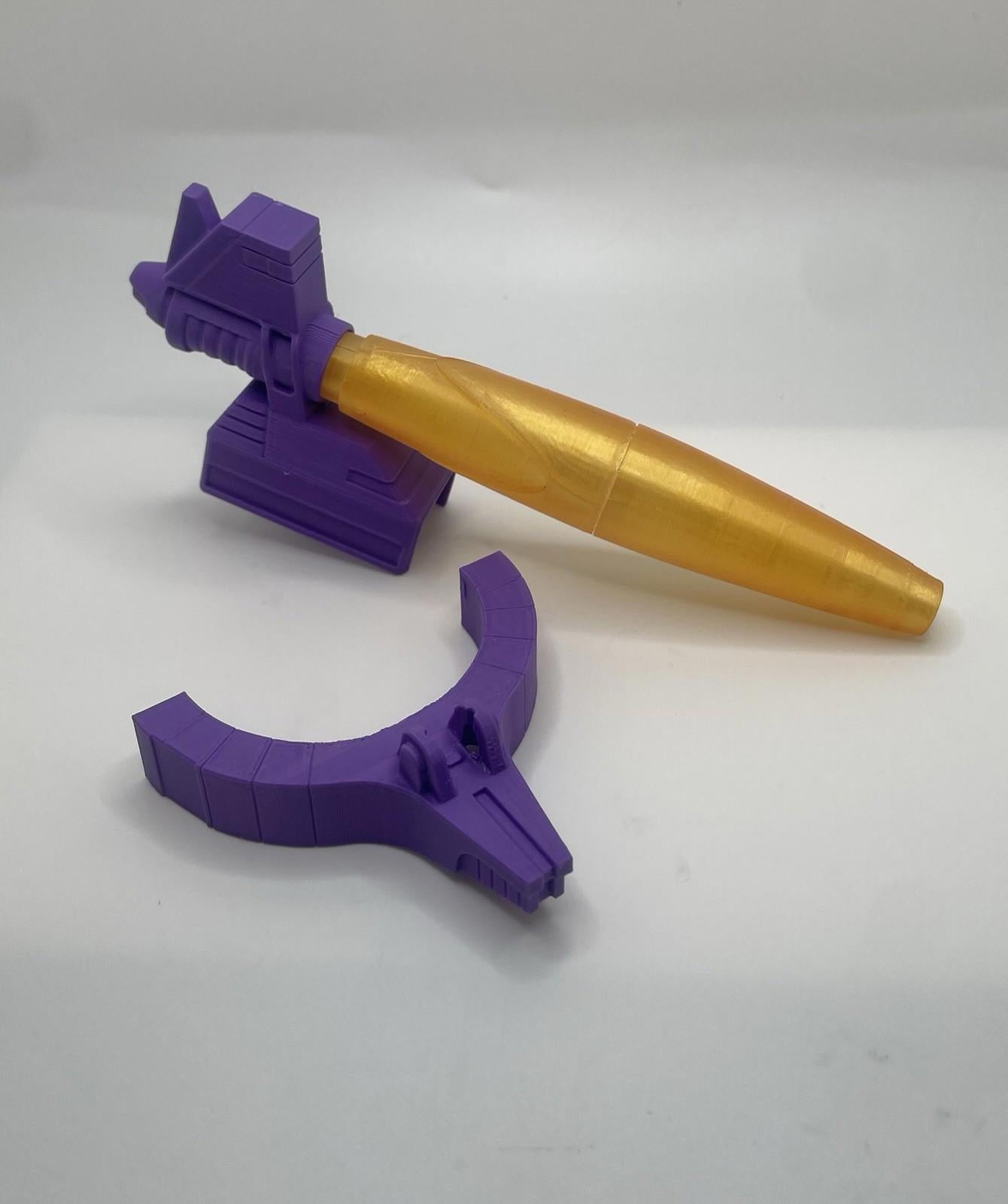 Vintage Transformers G1 Galvatron  REPRO Missile Cannon Gun Set Replacement Part