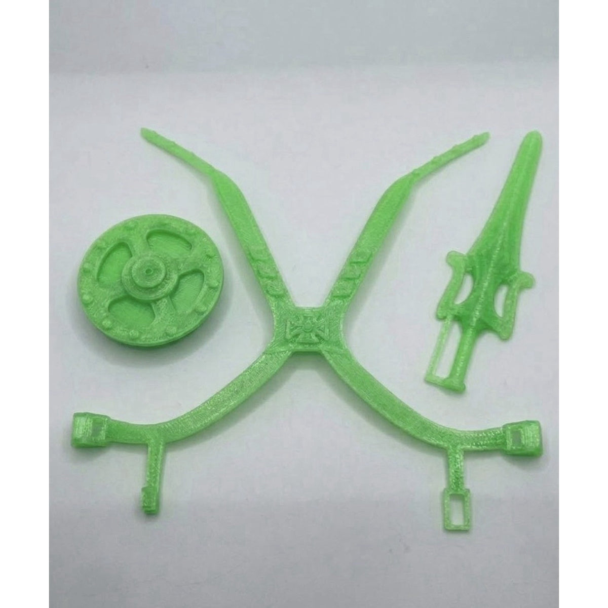 Vintage REPRO He Man Armor Set MOTU Masters of the Universe GLOW IN THE DARK