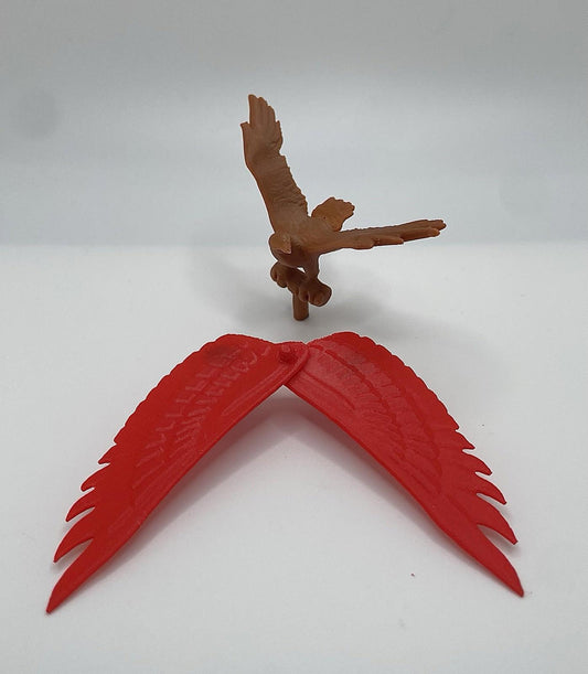 Vintage Secret Wars Falcon Redwing And Wing Set Repro Replacement Part 1984