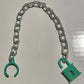 Vintage Masters of the Universe Dragon Blaster REPRO Padlock & Chain Cuffs MOTU