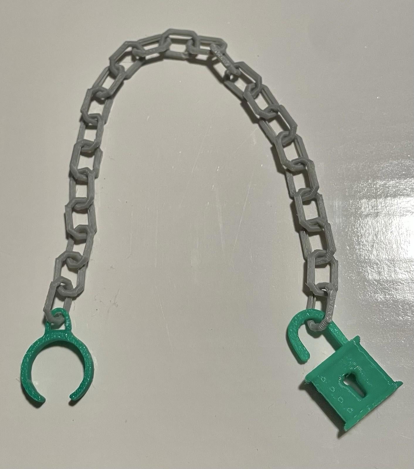 Vintage Masters of the Universe Dragon Blaster REPRO Padlock & Chain Cuffs MOTU