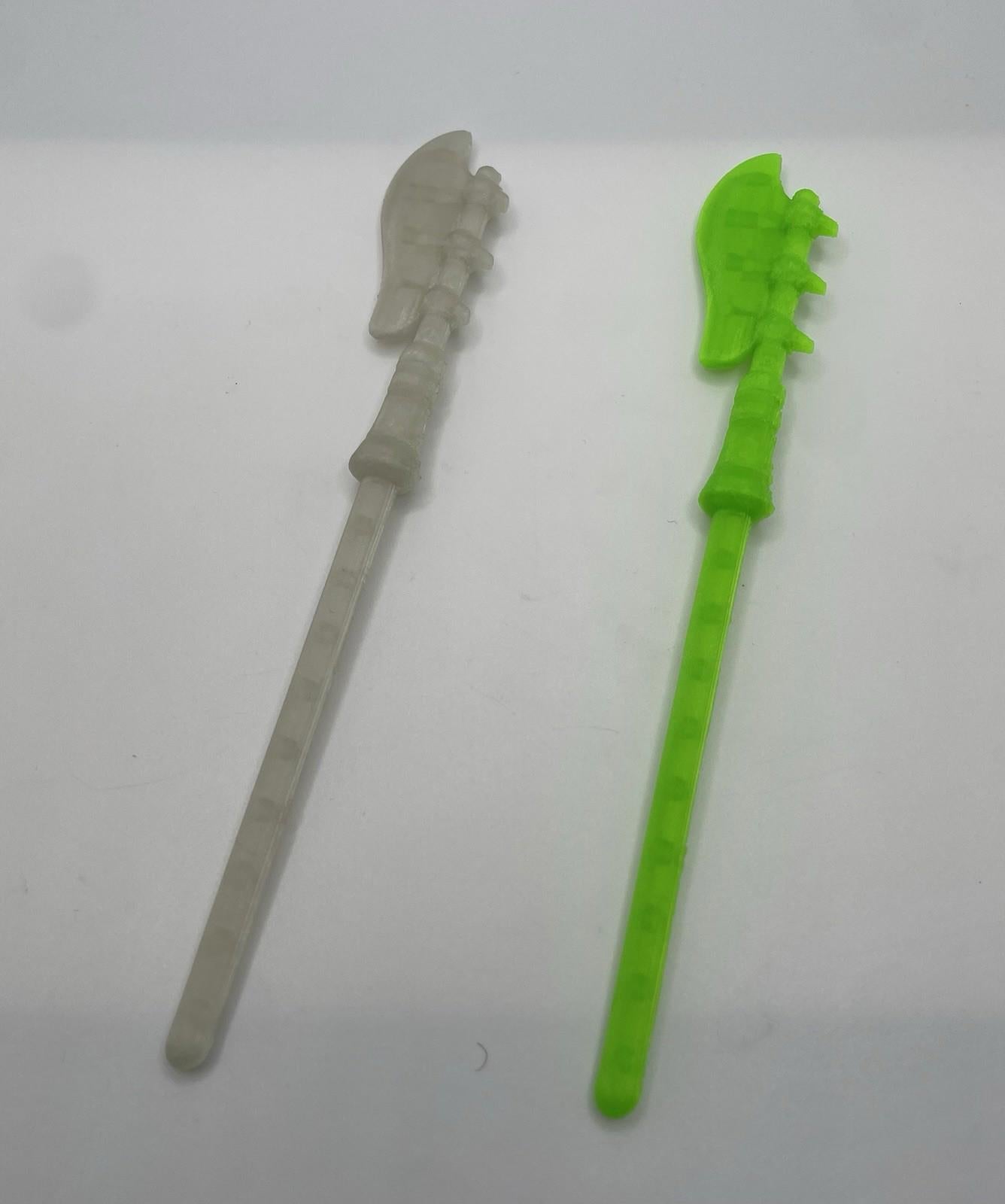 Vintage Scareglow GLOW Halberd Staff He-man MOTU REPRO Replacement Part 1986