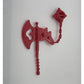 Vintage Rotar Full Set Weapon Axe Accessory Pedestal Replacement REPRO Part MOTU