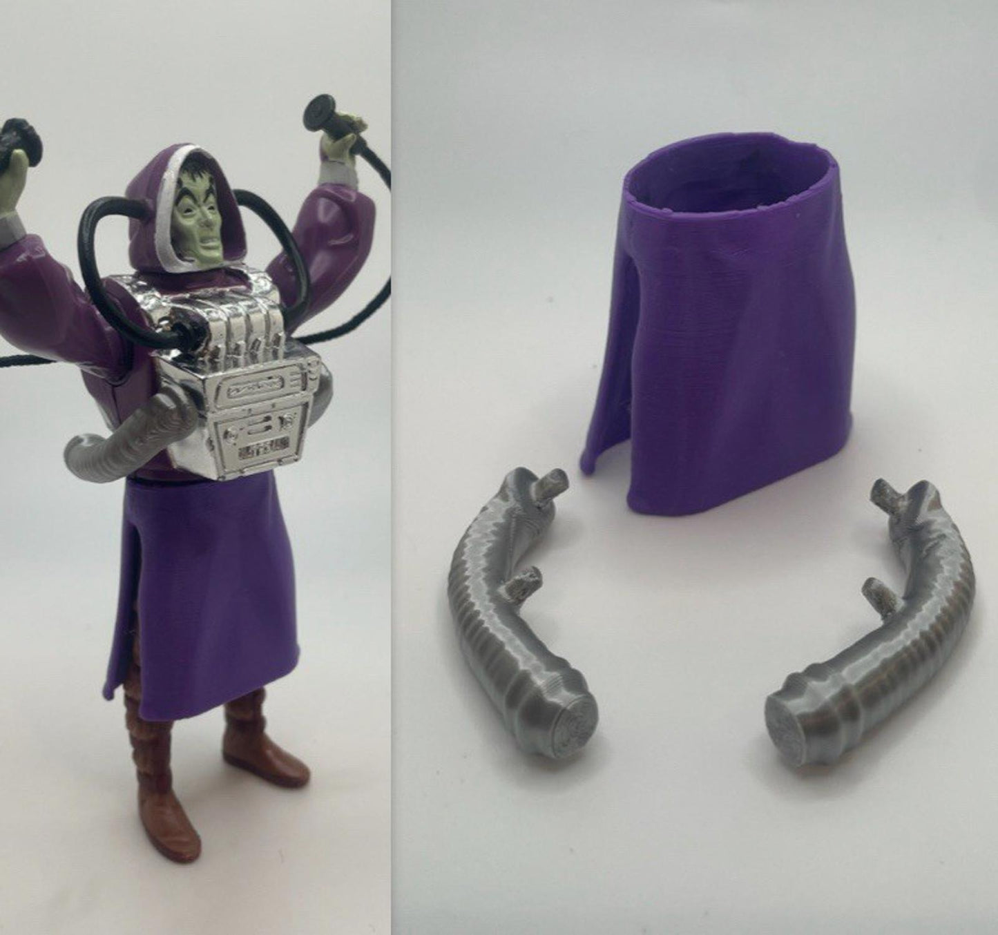 Vintage Kenner DC Super Powers Desaad Coils & Skirt Repro Part 1985 Replacement