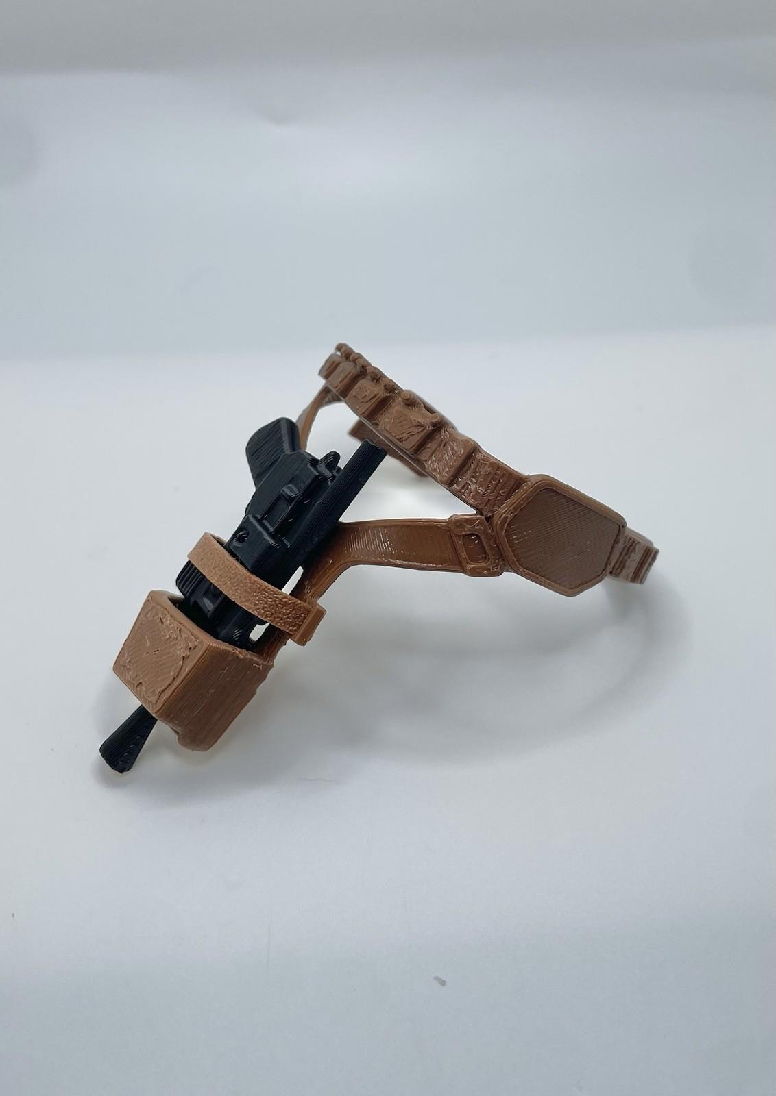 Vintage Han Solo Replacement Part REPRO Belt Holster & Blaster Gun 1978 12”