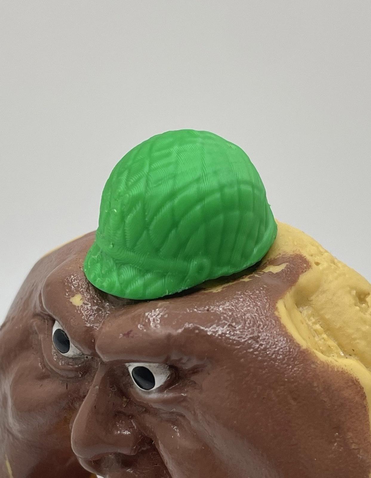 Vintage Mattel Food Fighters 1988 Kitchen Commando Green Backpack REPRO part