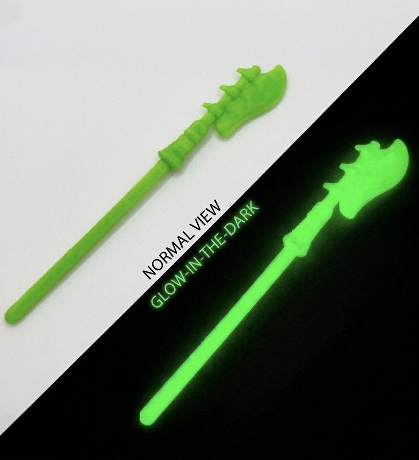 Vintage Scareglow GLOW Halberd Staff He-man MOTU REPRO Replacement Part 1986