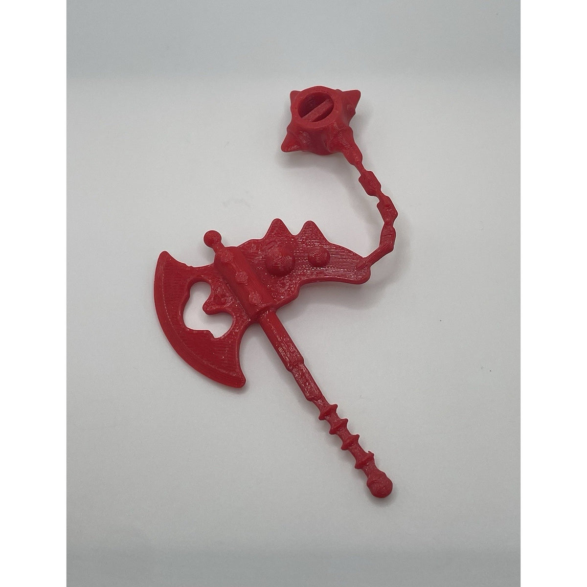 Reproduction Rotar Axe Red Ax Weapon Accessory for Masters of the Universe, view 2