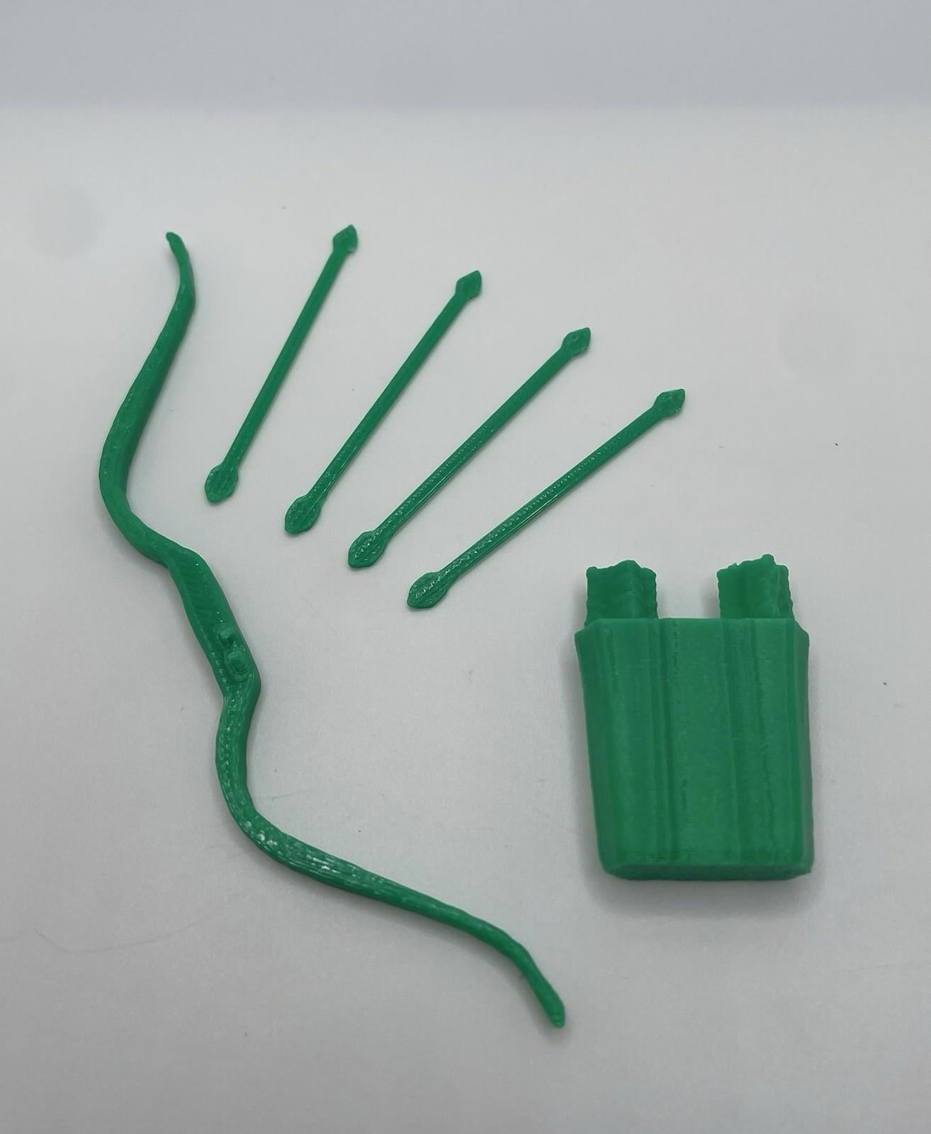 Vintage Kenner DC Super Powers Green Arrow Bow & Arrows and Quiver Repro Part 1984