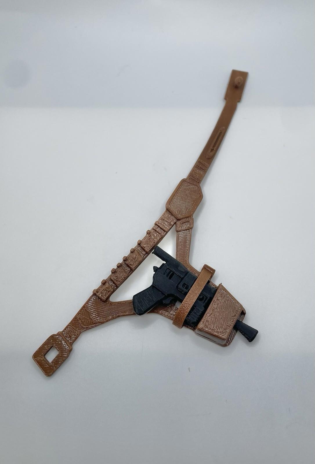 Vintage Han Solo Replacement Part REPRO Belt Holster & Blaster Gun 1978 12”