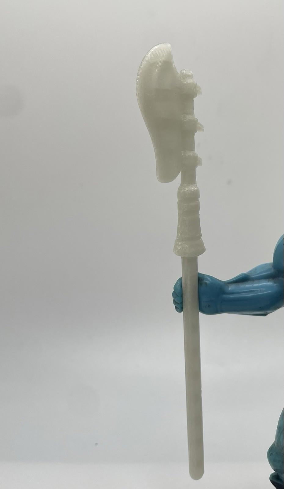 Vintage Scareglow GLOW Halberd Staff He-man MOTU REPRO Replacement Part 1986