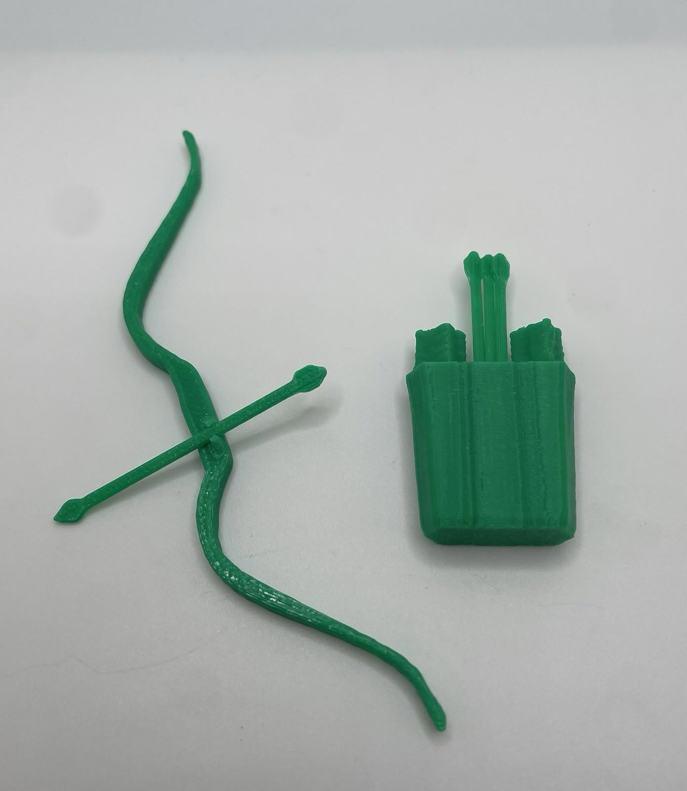 Vintage Kenner DC Super Powers Green Arrow Bow & Arrows and Quiver Repro Part 1984