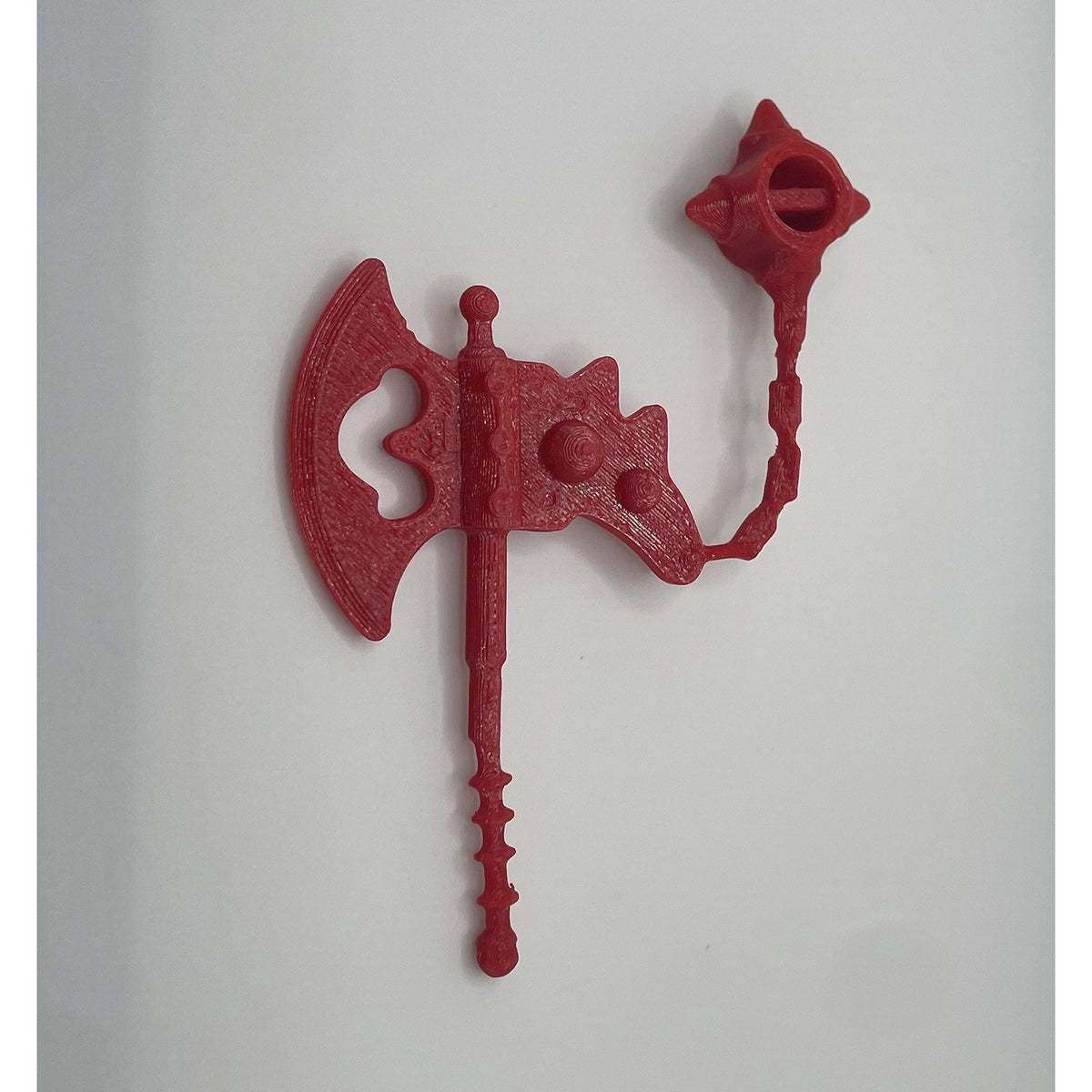 Reproduction Rotar Axe Red Ax Weapon Accessory for Masters of the Universe, view 3