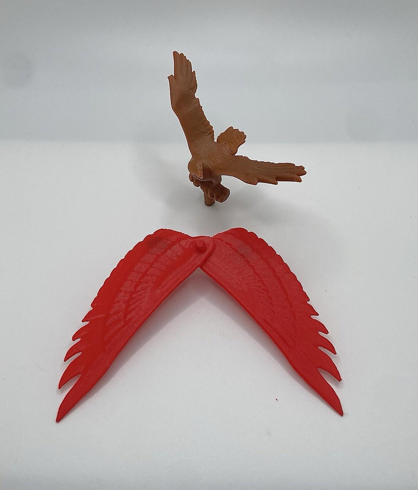 Vintage Secret Wars Falcon Redwing And Wing Set Repro Replacement Part 1984