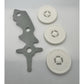Vintage Rotar Full Set Weapon Axe Accessory Pedestal Replacement REPRO Part MOTU