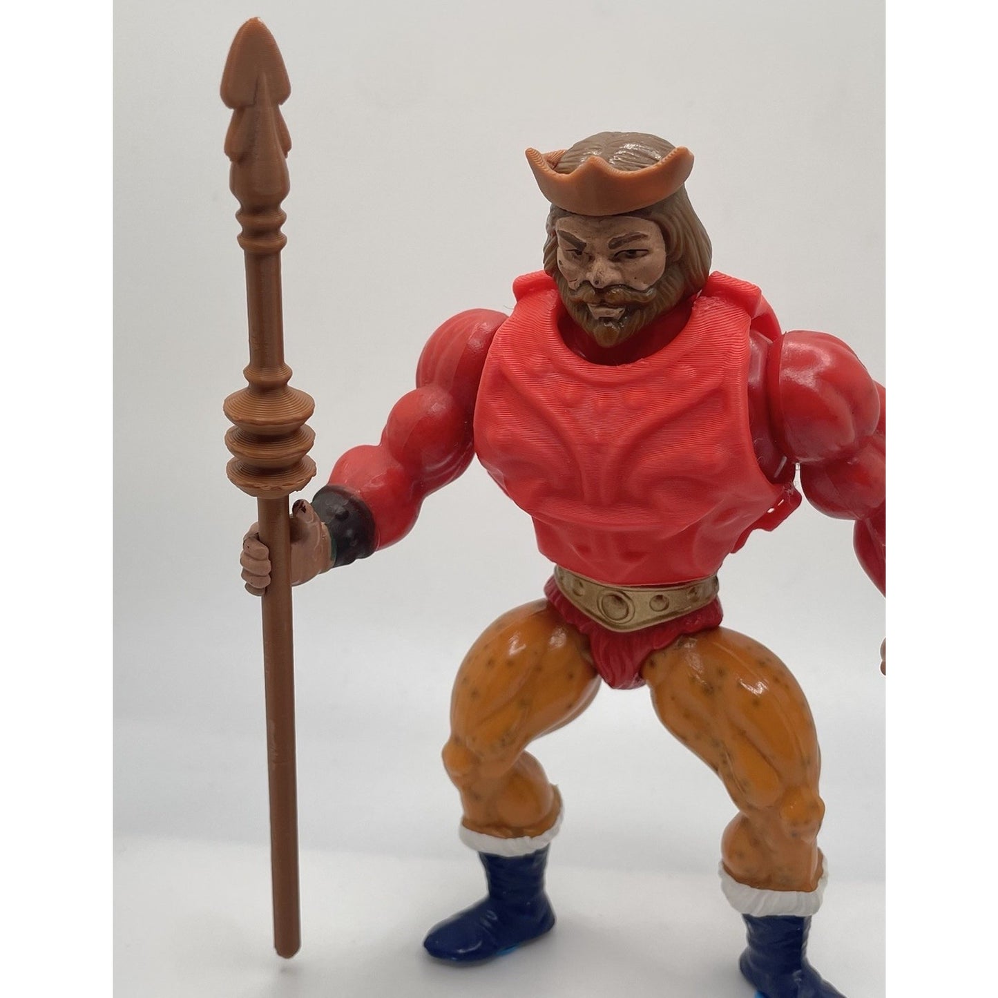 Vintage King Randor REPRO Staff & Crown & Armor MOTU Masters of the Universe
