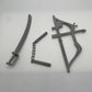 Vintage Ninjor REPRO Weapons Bow Sword Nunchucks MOTU Masters of the Universe