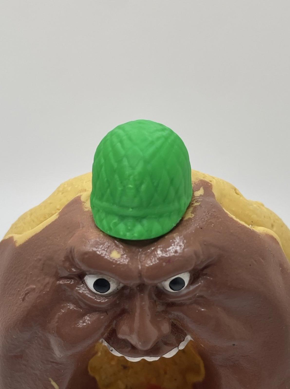 Vintage Mattel Food Fighters 1988 Kitchen Commando Green Backpack REPRO part