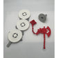 Vintage Rotar Full Set Weapon Axe Accessory Pedestal Replacement REPRO Part MOTU