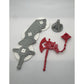 Vintage Rotar Full Set Weapon Axe Accessory Pedestal Replacement REPRO Part MOTU
