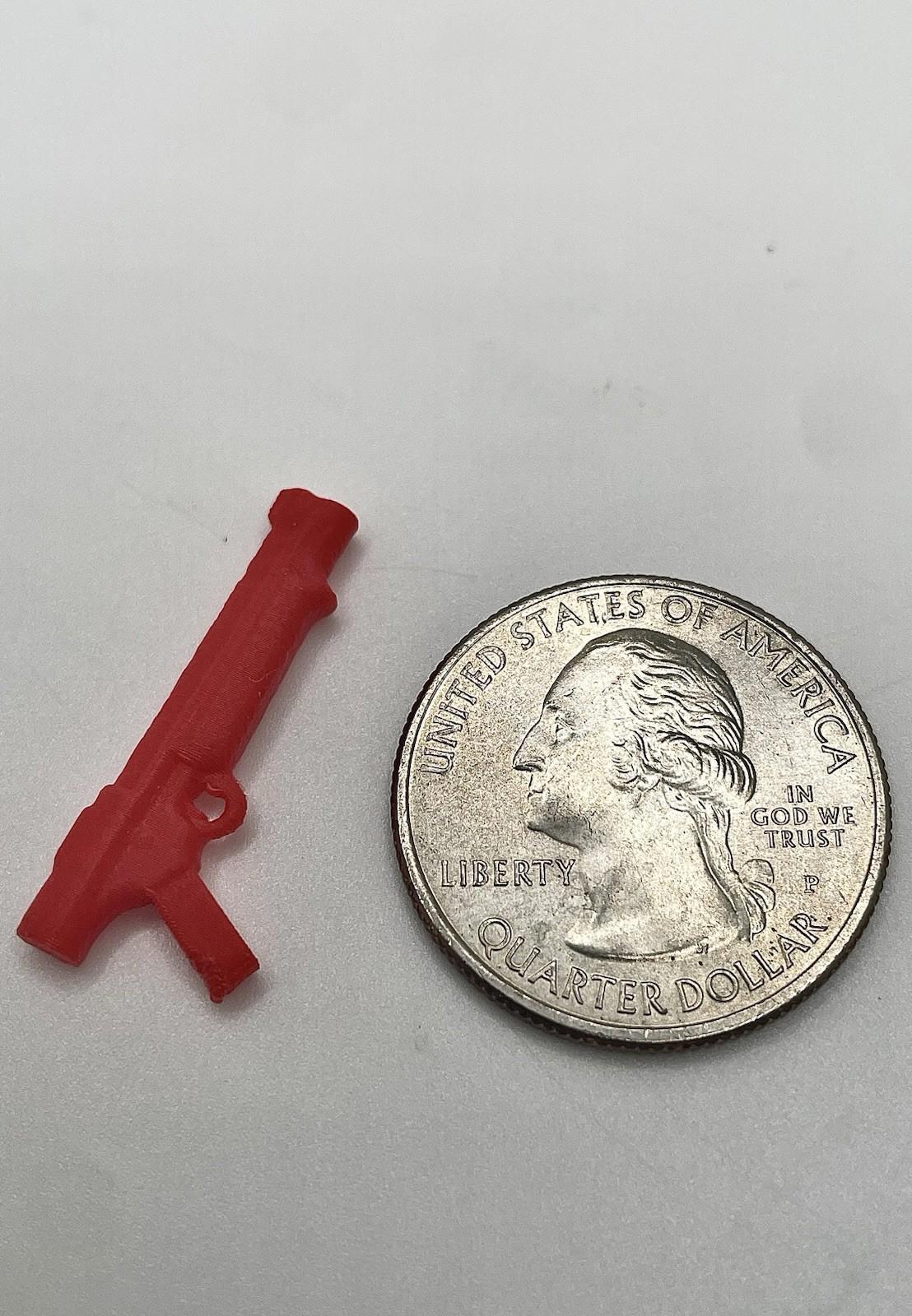 Vintage Mattel Food Fighters 1988 Lieutenant Legg Gun Pistol weapon REPRO part