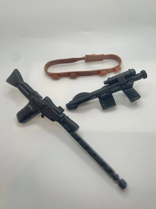 Vintage IG-88 Replacement REPRO Bandolier & Blasters Guns Set 1980 IG88 12” 15"
