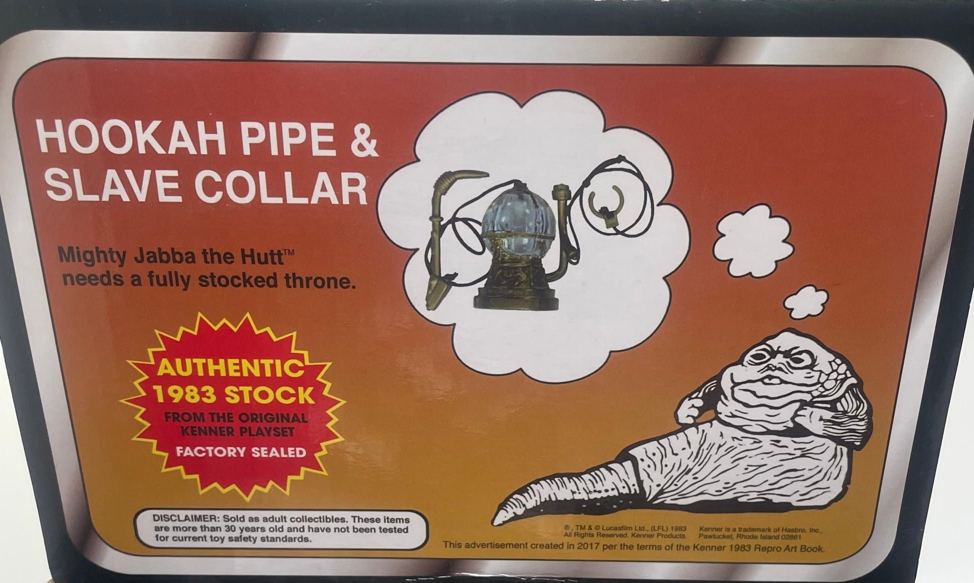 STAR WARS Vintage 1983 JABBA THE HUTT Playset Original Hookah Bowl & Collar Part NEW - MadeLikeOld