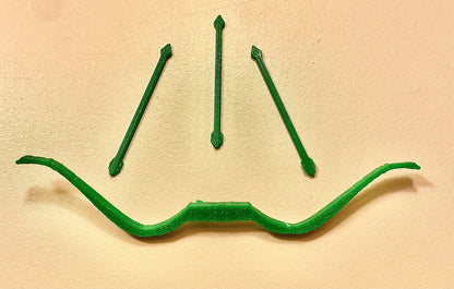 Vintage Kenner DC Super Powers Green Arrow Bow & Arrows Repro Part 1984 1985 - MadeLikeOld