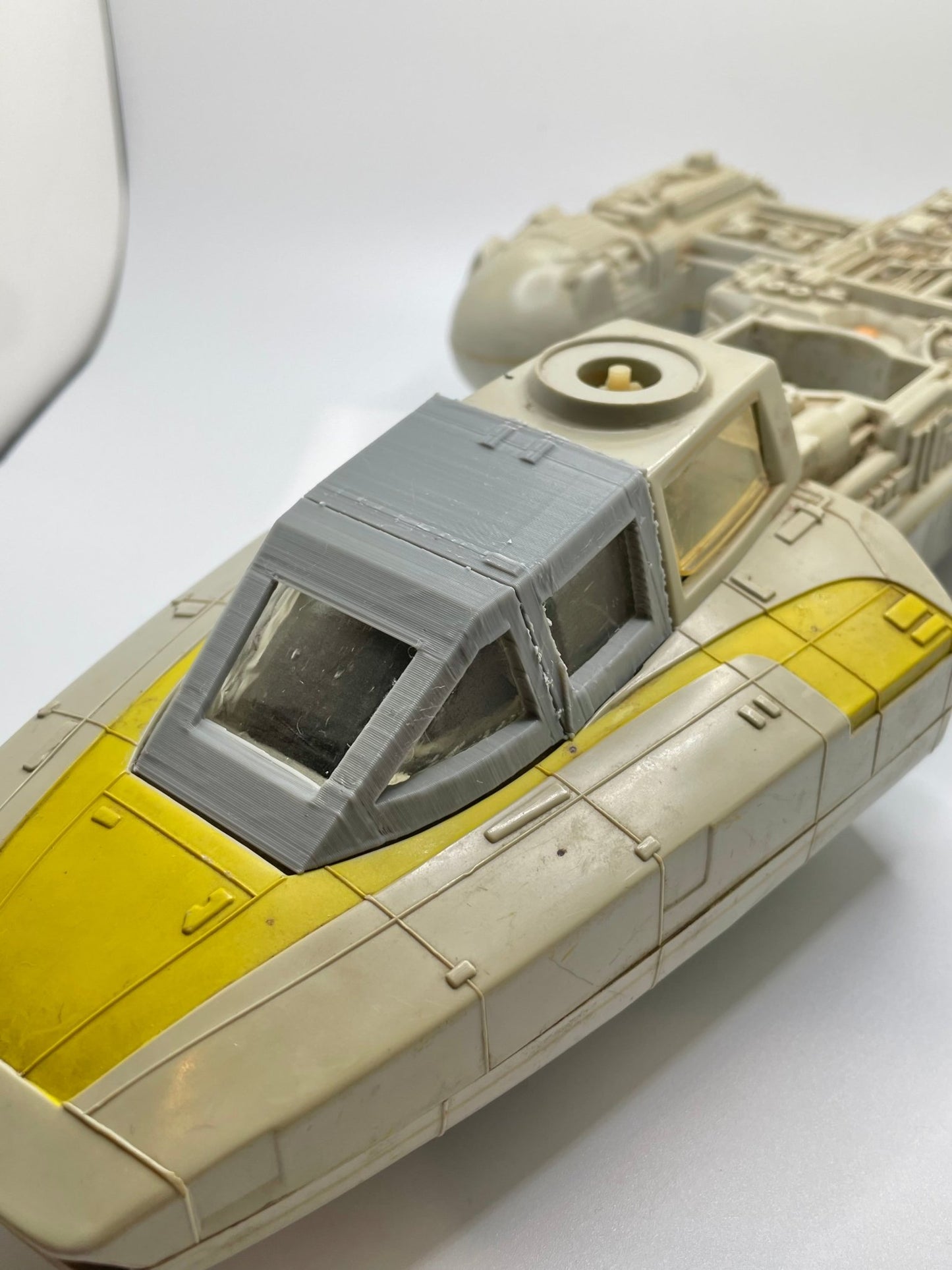 VINTAGE KENNER STAR WARS Y Wing Canopy & Glass Replacement Part REPRO 1983 - MadeLikeOld