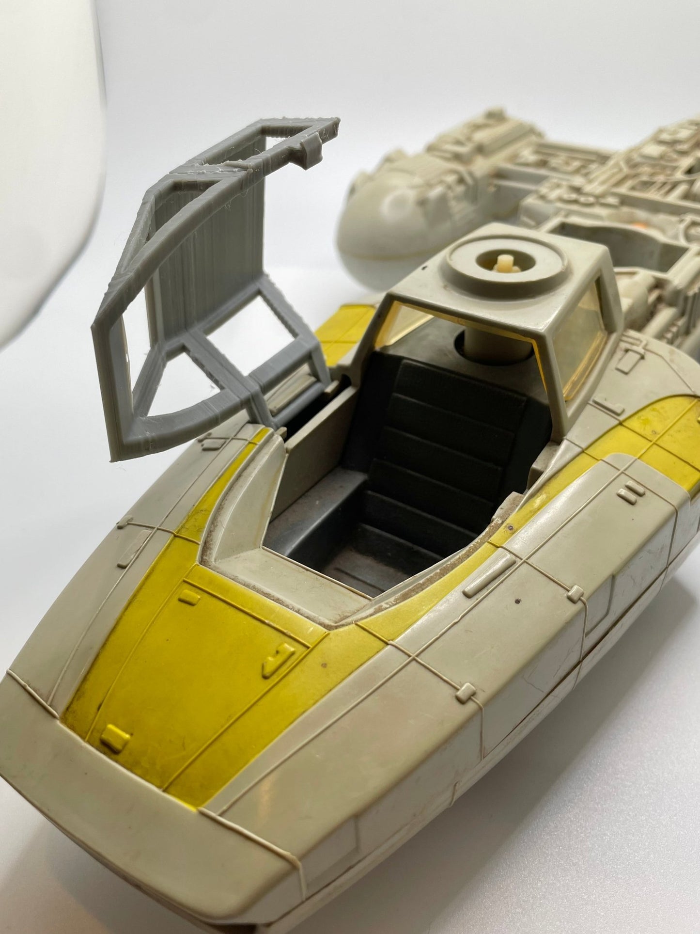 VINTAGE KENNER STAR WARS Y Wing Canopy Only Replacement Part REPRO 1983 Hasbro - MadeLikeOld