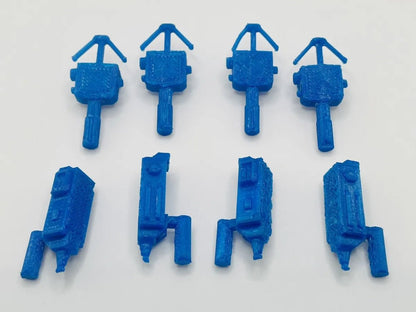 Vintage Kenner The Real Ghostbusters Animated Series Set Of PKE Meter & Traps 8 Repro Parts - MadeLikeOld