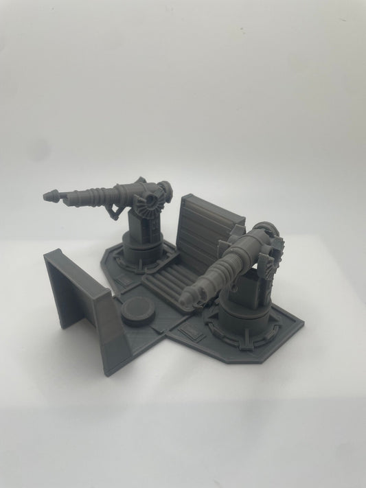 Vintage Star Wars Kenner Rebel Transport Cannons Mount & Base Repro Part 1982 - MadeLikeOld