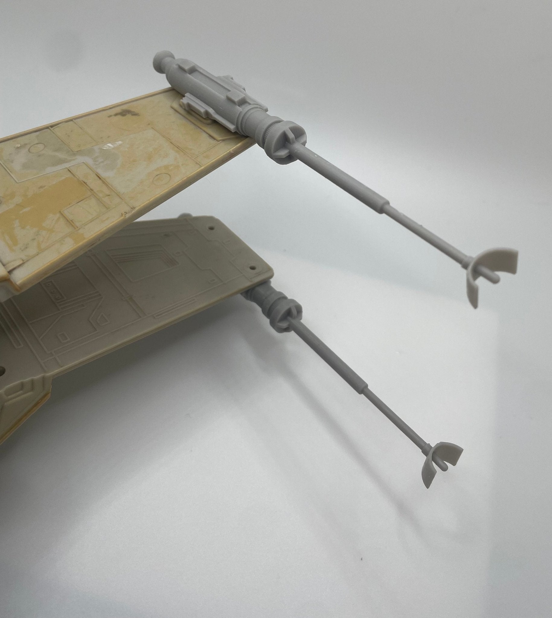 Vintage Star Wars Kenner X Wing Canopy & Laser Cannons Set Repro 1978 1995 - MadeLikeOld