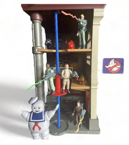 Vintage The Real Ghostbusters Firehouse Reproduction Pole & Base 1987 Real Ghostbusters Cartoon Series - MadeLikeOld