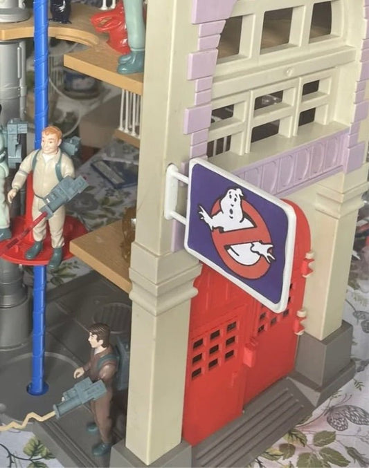 Vintage The Real Ghostbusters Firehouse Reproduction sign 1987 Kenner Toys - MadeLikeOld
